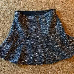 Jcrew black tweed skirt